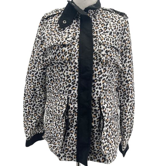 Vigoss Women's Leopard Animal Print Anorak Light Jacket Size XS NEW - Picture 3 of 7